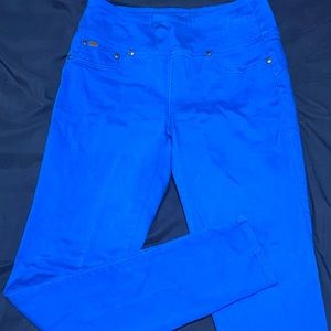 Bright blue pants